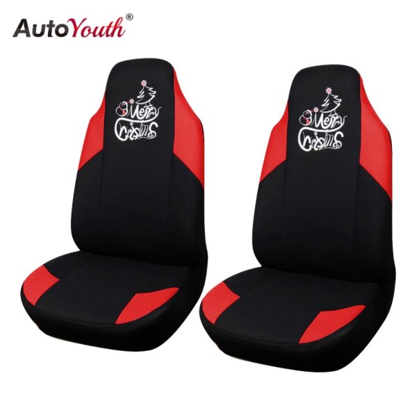 AUTOYOUTH New Christmas Printing Car Seat Cover Universal Fit Most Vehicles Seats Interior Accessories Seat Covers Car-Styling