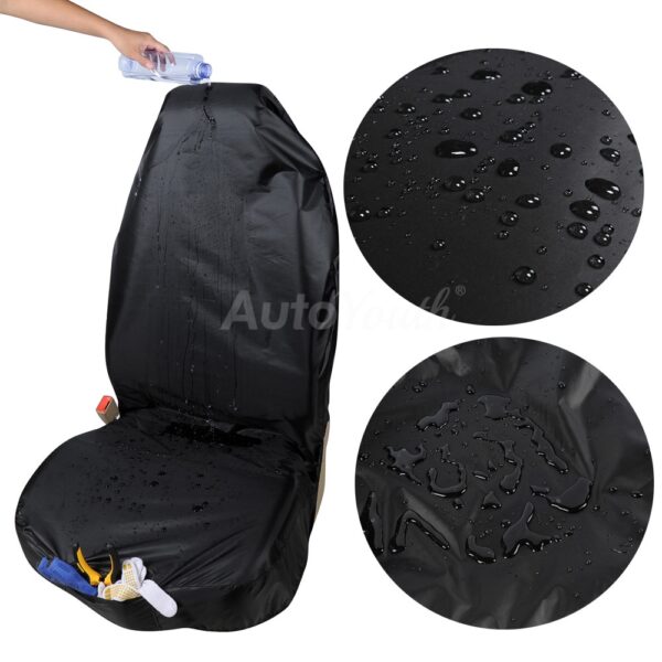 AUTOYOUTH Front Seat Cover Oxford Cloth Waterproof Seat Covers Car Seat Protector Interior Accessories Blue Pet Seat Cover
