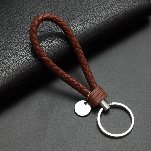 Car Key Chain For Motorcycles Scooters And Cars Key Fobs Leather Rope Key Ring Leather Car Key Chain Multiple colors