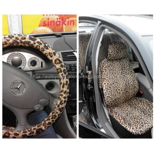 Car Seat Cover Luxury Leopard Print Universal