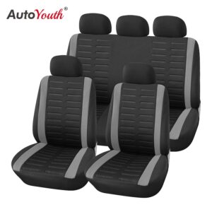 AUTOYOUTH 9PCS Full Set Of Universal Adapter Car Seat Cover 4 Colors Optional Car Seat Cover Car Protective Decorative Seat