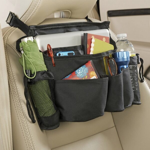 AUTOYOUTH Car Seat Organizer Back Storage Bag Adjustable Travel Box Pocket High Capacity Multi-use Oxford Interior Accessories