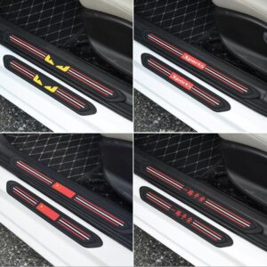 Car Door Sill Anti-Stepping Stickers Universal Protection Car Door Anti-Scratch Stickers Welcome Stickers Cartoon Protective