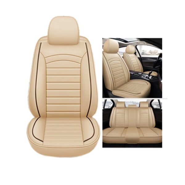 Car Seat Cushion Leather Car Seat Cover Full Set for Funda Asiento Coche for Toyota Corolla Camry Rav4 Auris Prius Yalis Avensis