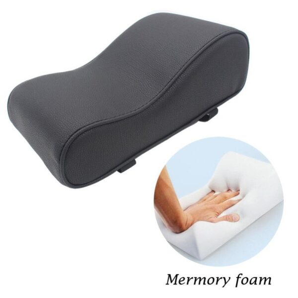 AUTOYOUTH PU Leather Car Armrest Pad Memory Foam Universal Auto Armrests Covers with Phone Pocket for VW/BMW/AUDI/Honda