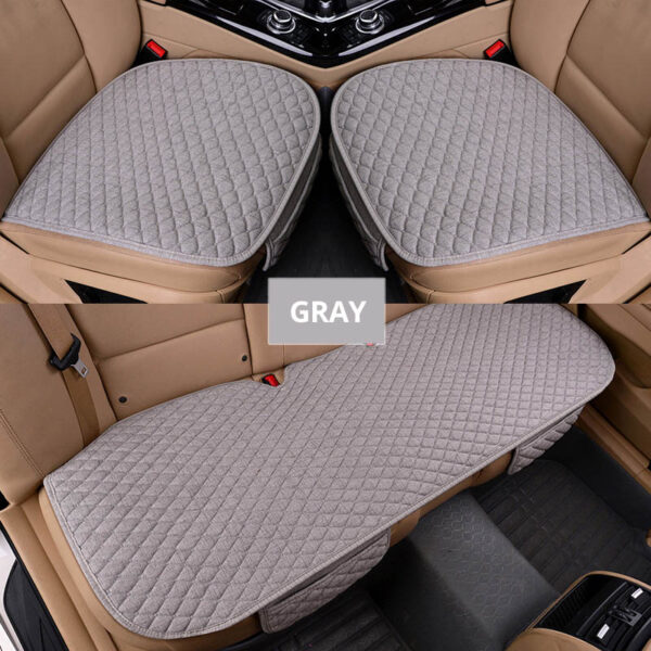 AUTOYOUTH Car Seat Covers Front/ Rear/ Full Set Choose Car Seat Cushion Linen Fabric Car Accessories Universal Size Anti-slip