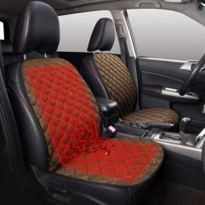 AUTOYOUTH 12V Car Heated Seat Covers Universal Winter Car Seat Cushion Heating Pads Keep Warm For mercedes w211 skoda octavia 2