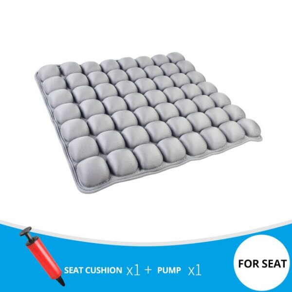 3D decompression air cushion car inflatable seat cushion office waist cushion seat cushion crawling cushion yoga cushion Black