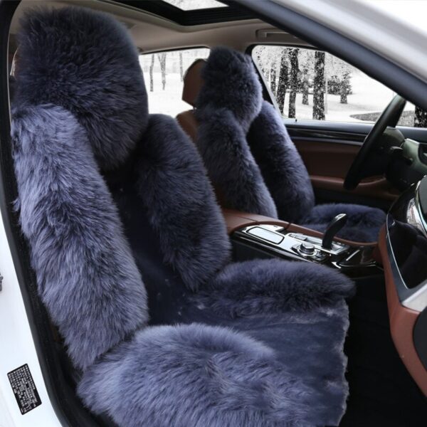 Car Seat Cover Plush Fur Car Interior Accessories Cushion Styling Universal Warm Car Seat Cover Interior Accessories