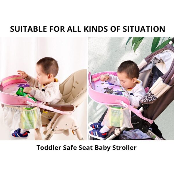 Waterproof Table Car Seat Tray Storage Kids Toys Infant Holder Children Dining Drink Car Seat Table Desk With Holder For Phone
