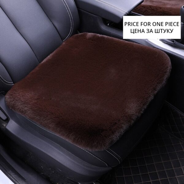 AUTOYOUTH Rex Rabbit Fur Cushion Winter Plush Cushion No Backrest Single Piece Wool Car Seat Winter Wool 1 Piece