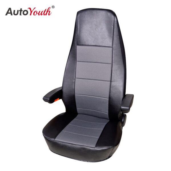 AUTOYOUTH Blue/Black 1 + 2 Seat Covers For van / van Universal With Imitation Leather Color