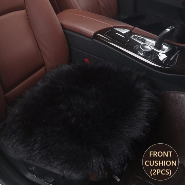 AUTOYOUTH Non-gloss Winter Plush Car Seat Cushion Single Cushion Universal Cushion Square Pad Warm Seat Cover Car Mat Cushion