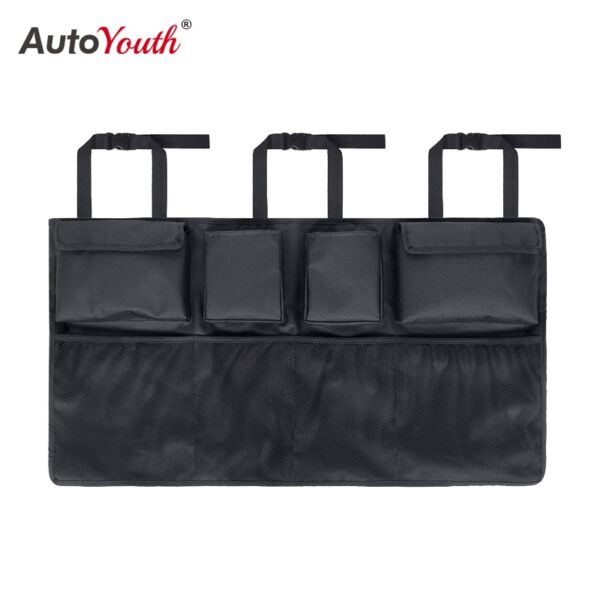 Car Multi-Functional Multi-Pocket Car Storage 600D Oxford Cloth Trunk Hanging Storage Bag Rear Luggage Storage Bag Car Interior
