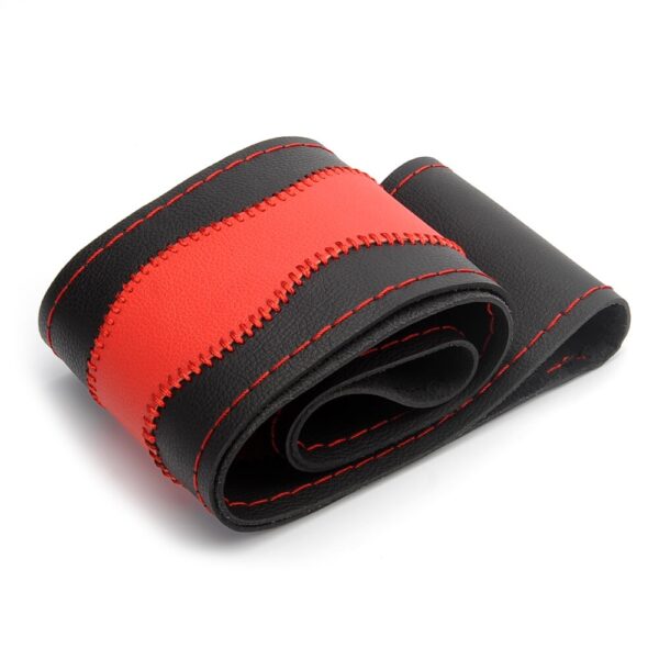 AUTOYOUTH Steering Covers DIY Microfiber Leather Car Steering Wheel Cover Handmade Braid Auto Interior Accessories