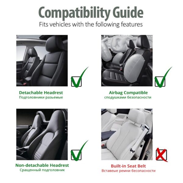 AUTOYOUTH Car Seat Covers Front Seats Unique shape Printing Bucket Seat Cover Protectors Universal Fit Most Cars