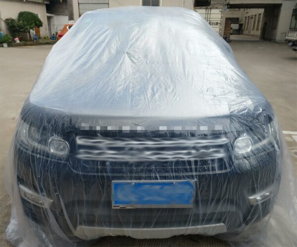 Car Disposable Car Cover Car Cover PE Transparent Plastic Dustproof Waterproof Winter Snow and Frozen General Car Clothing