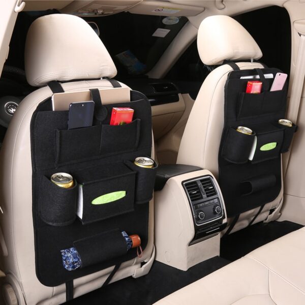 Car Interior Supplies Seat Back Storage Bag Seat Back Storage Bag Multi-function Car Storage Bag Felt Hanging Bag