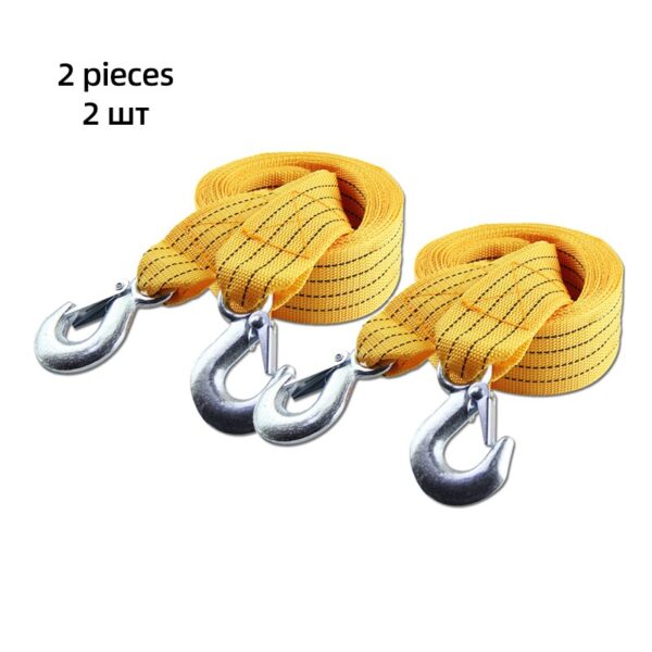 5m Heavy Duty Tow Strap with Safety Hooks 10,000 LB Capacity | Polyester Nylon Car Tie Down Strap Ratchet Strap