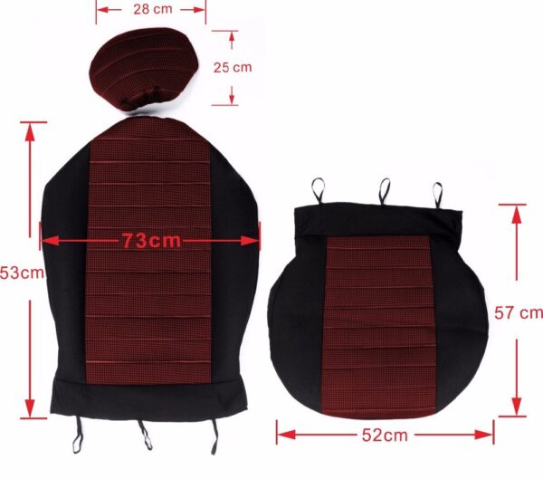 AUTOYOUTH 2PCS Car Seat Covers 5MM Foam Airbag Compatible 2017 New arrival Universal Fit Most Vans Minibus Separated Car Seat