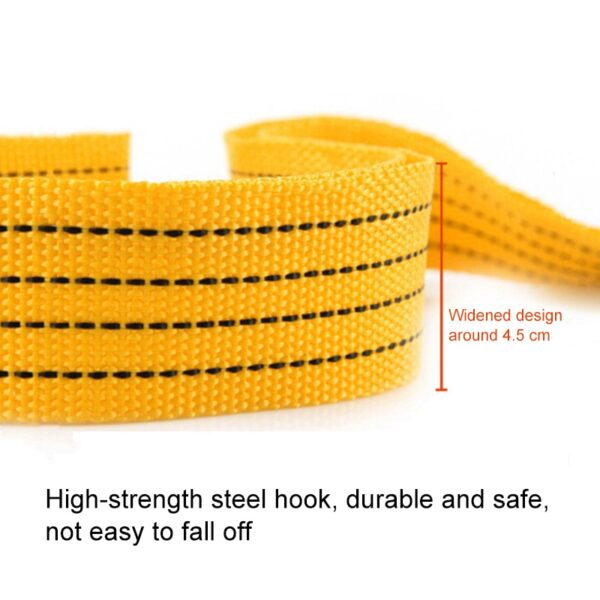 5m Heavy Duty Tow Strap with Safety Hooks 10,000 LB Capacity | Polyester Nylon Car Tie Down Strap Ratchet Strap