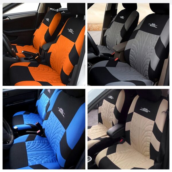 Car Seat Covers Orange Russian Shipping Full set