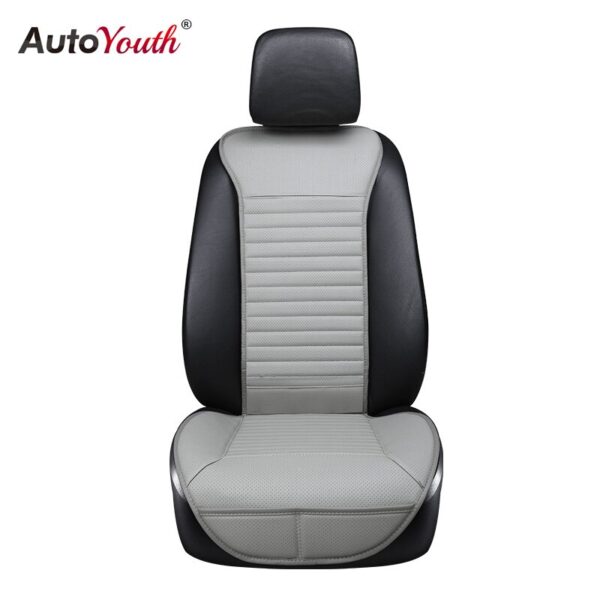 AUTOYOUTH PU leather Car Seat Cushion 1 PCS Breathable Universal Four Seasons Interior Front Seat Protector or Car Seat Cover