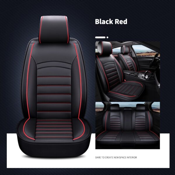 Car Seat Cushion Leather Car Seat Cover Full Set for Funda Asiento Coche for Toyota Corolla Camry Rav4 Auris Prius Yalis Avensis