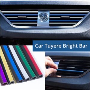 Car Air Conditioning Outlet Decorative Strip Clip Strip Interior U-Shaped Electroplating Bright Strip Color Plating Universal