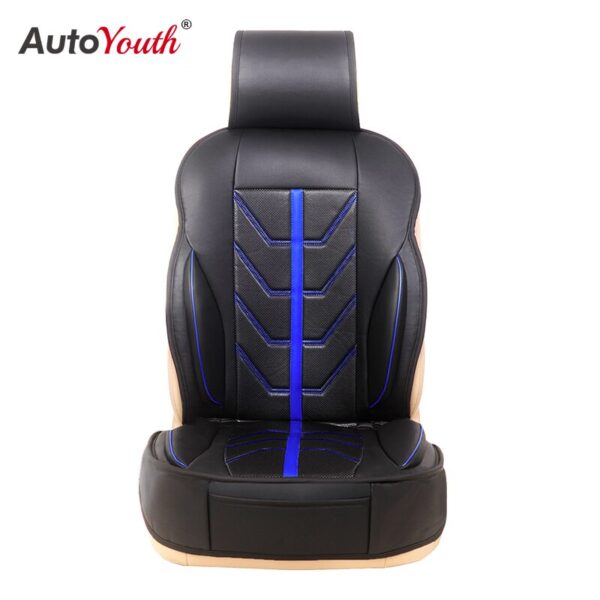 AUTOYOUTH 1PCS Car Seat Cushion PU Leather Covers Auto Cars Covers Protector Car Seat Cars Universal Protector Protector Auto